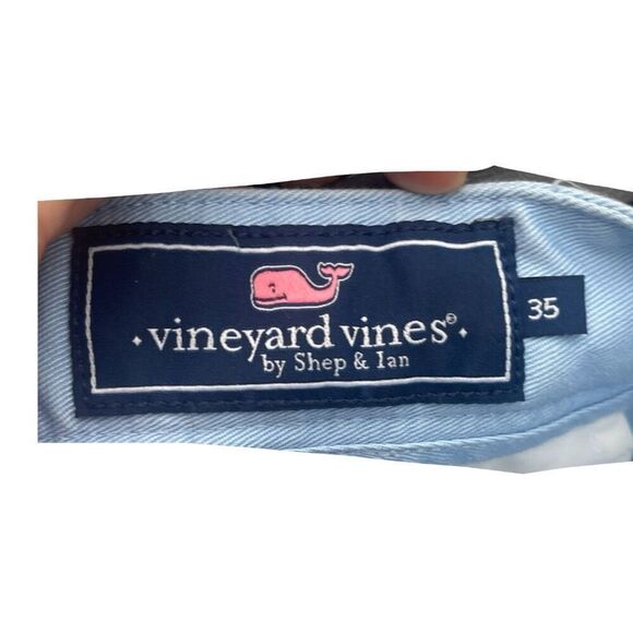 Men's Vineyard Vines Cotton Light Blue Chino Shorts Size 35 - Picture 6 of 6